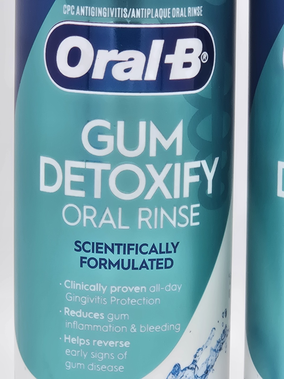 Oral-B Gum Detoxify Oral Rinse – Mild Mint – 2 Pack- 16 Fl Oz Each- Expires 7/27