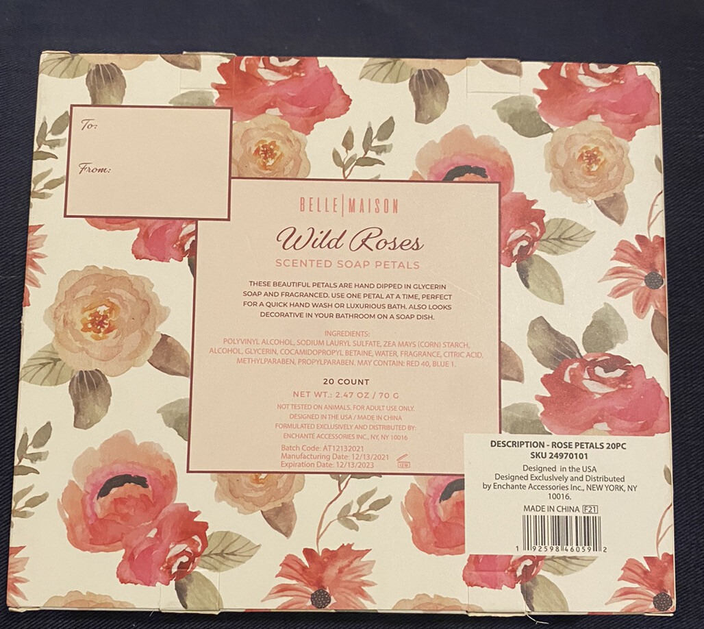Belle Maison Wild Roses Scented Soap Petals