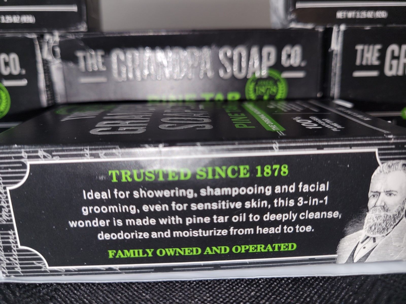 Grandpa’s Pine Tar Soap (3.25 oz Bars) – Multi-Pack of 6 | New