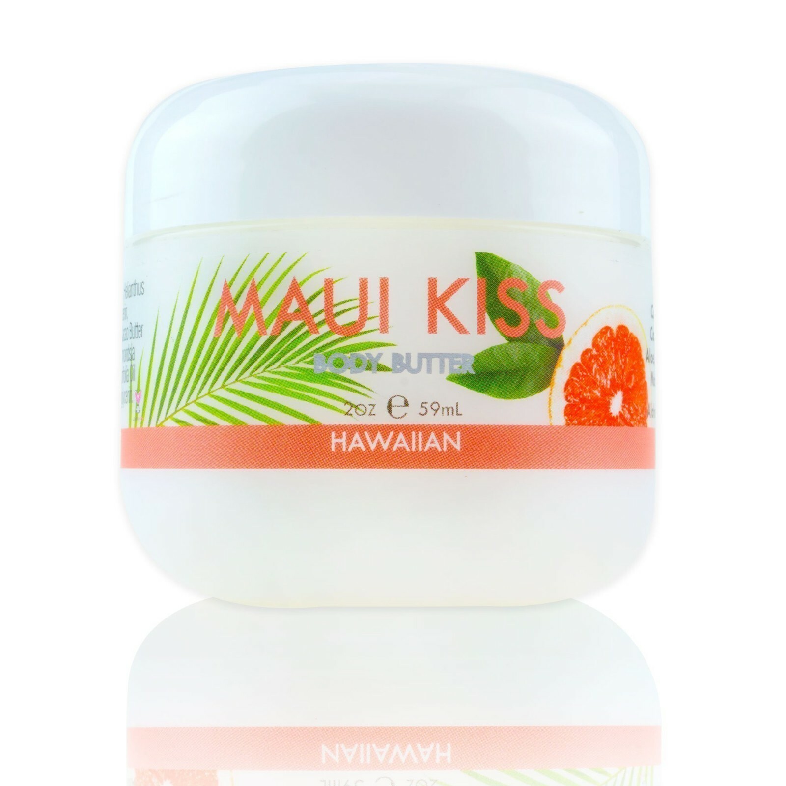 Maui Soap Co Tropical Body Butter Maui Kiss with Aloe, Macadamia Nut & Coconut