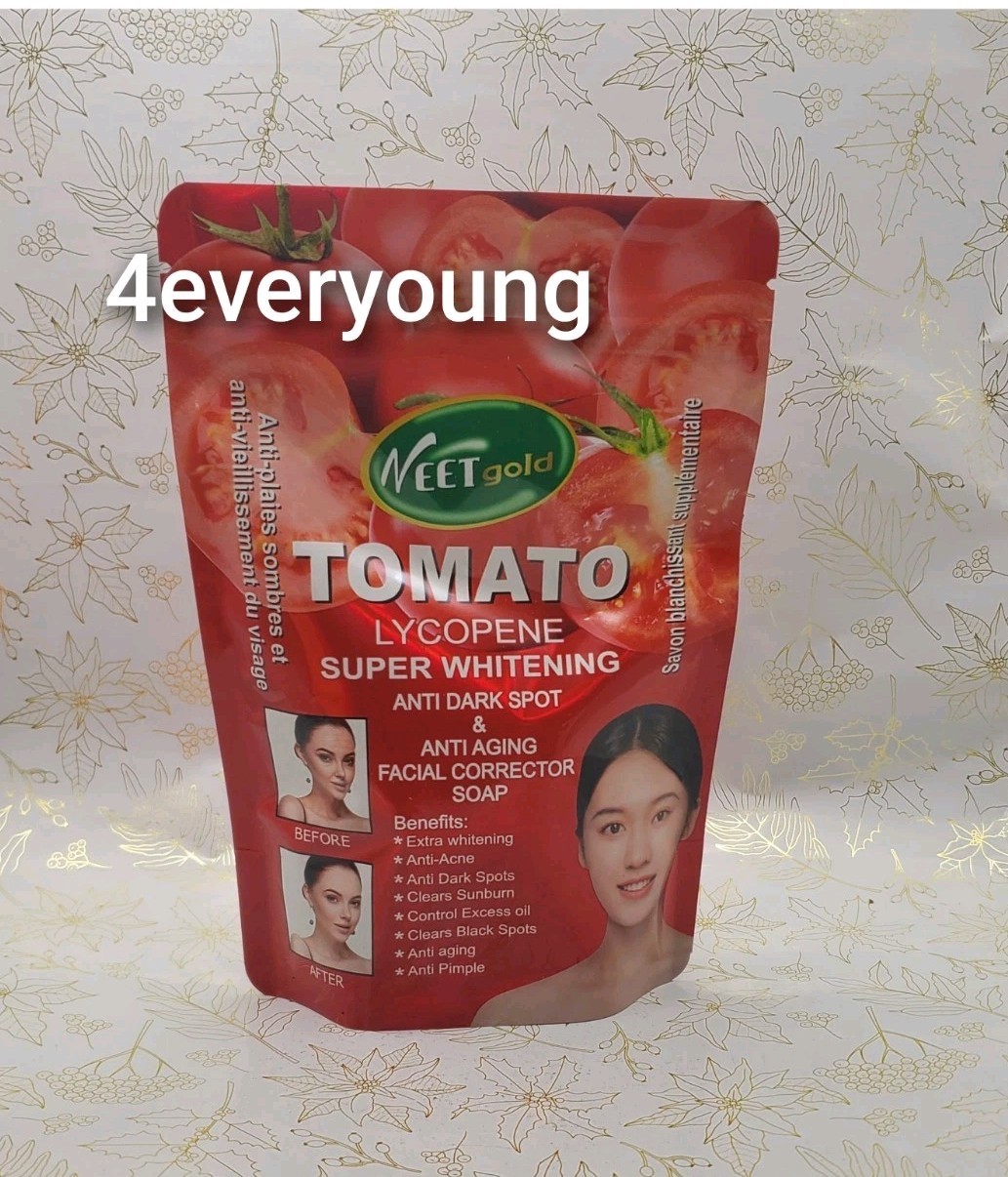 Veet Gold Tomato Lycopene Anti Dark Spot & Anti Aging Whitening Facial Soap