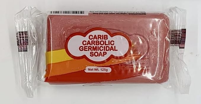 Carib Carbolic Antiseptic Soap Bar – Natural Scented Red Soap, Deodorizing & Ger