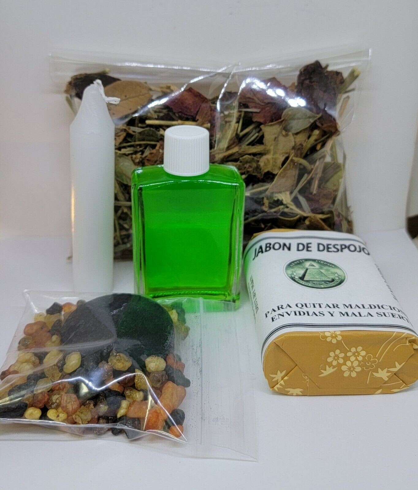 BAÑO DESPOJO ROMPE BRUJERIA KIT PARA SU PROTECCION Y ROMPER LAS MALAS ENERGIAS