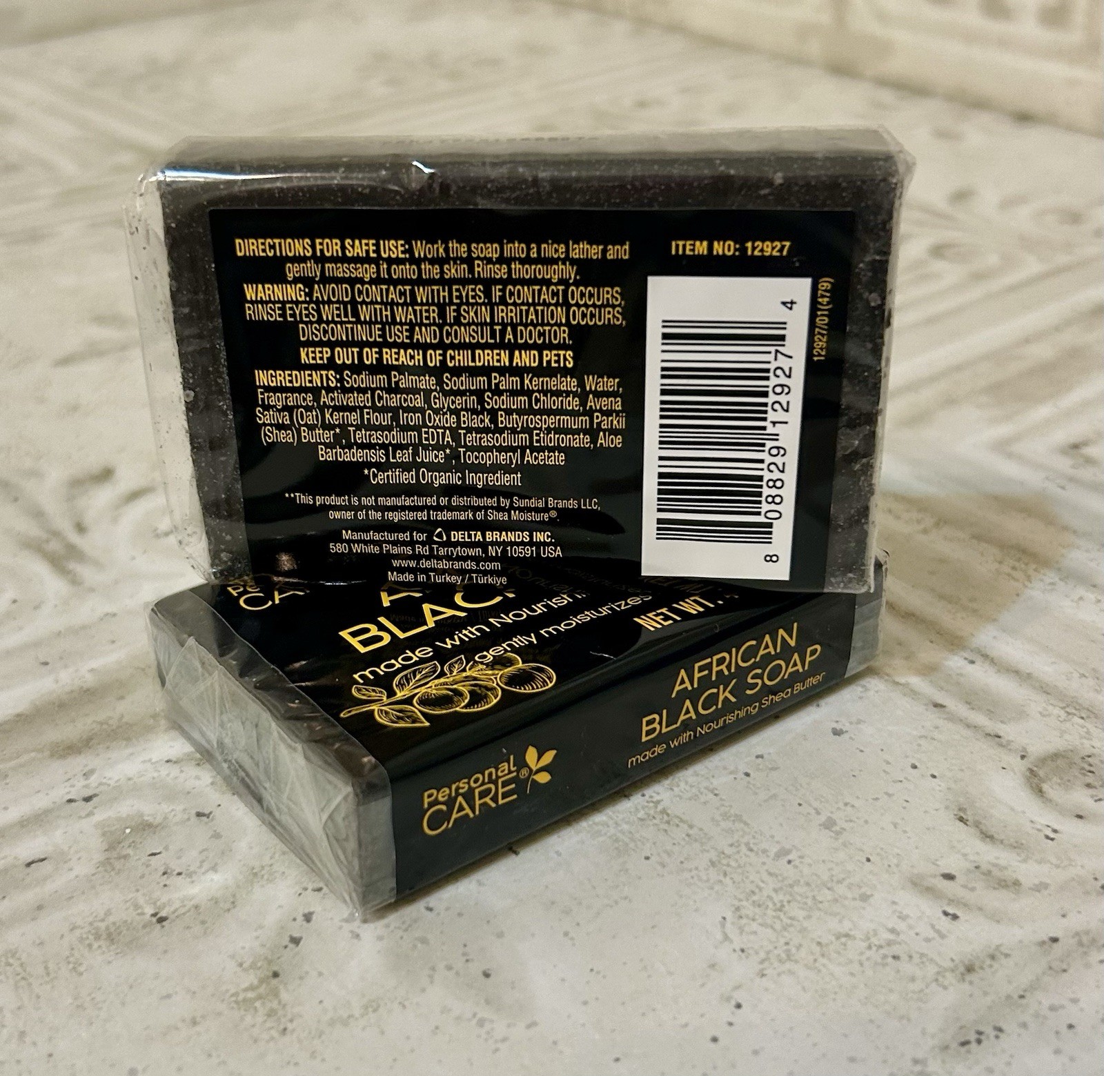 2 Shea Butter African Black Soap Acne Prone, Troubled Skin