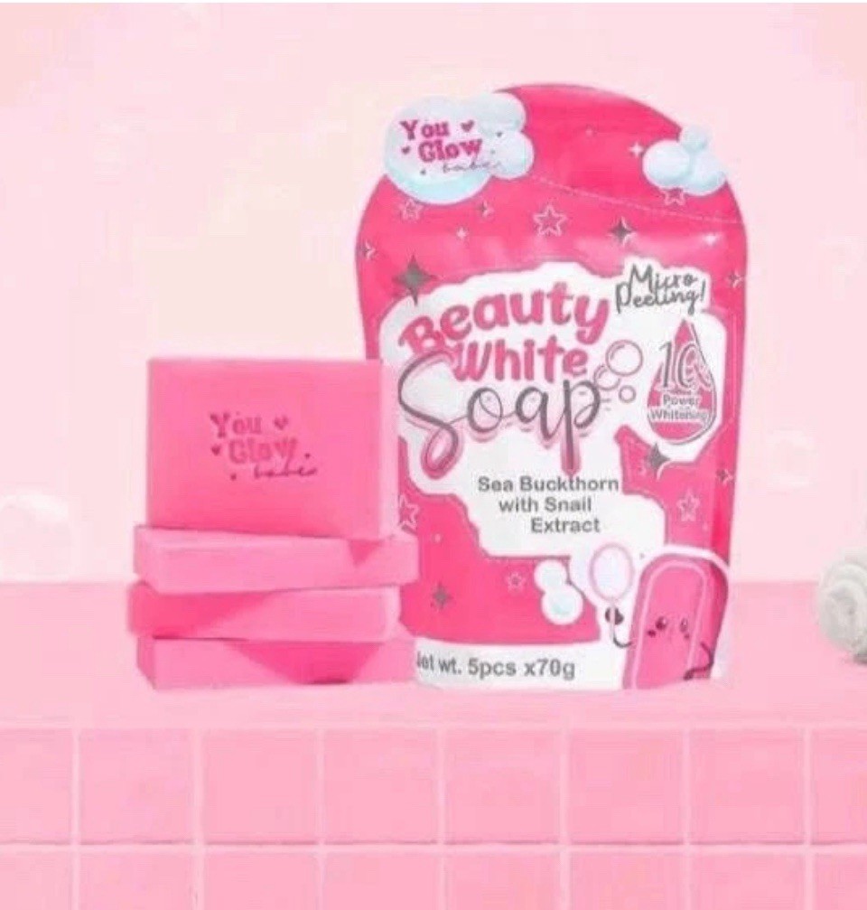 Beauty White Soap by You Glow Babe, 5 Bars x 70g