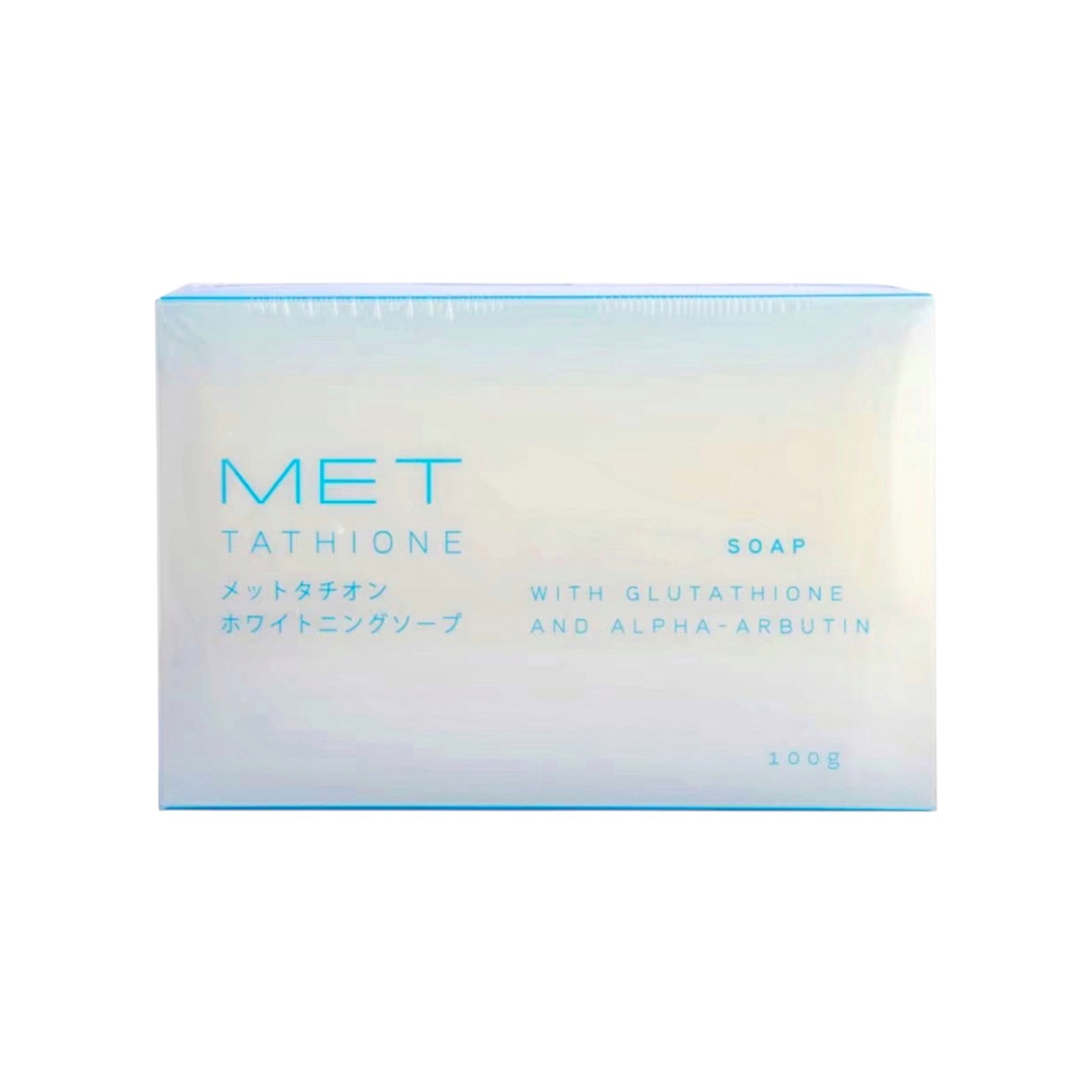 MET Tathione Glutathione & Arbutin Soap – Premium Face & Body Bar 100g 3pcs