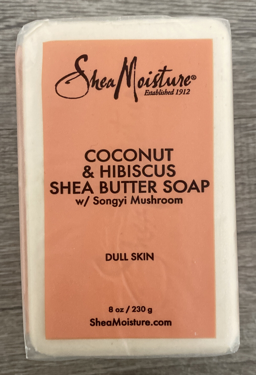 SHEA MOISTURE COCONUT & HIBISCUS SHEA BUTTER SOAP FOR DULL SKIN 8 OZ NIP