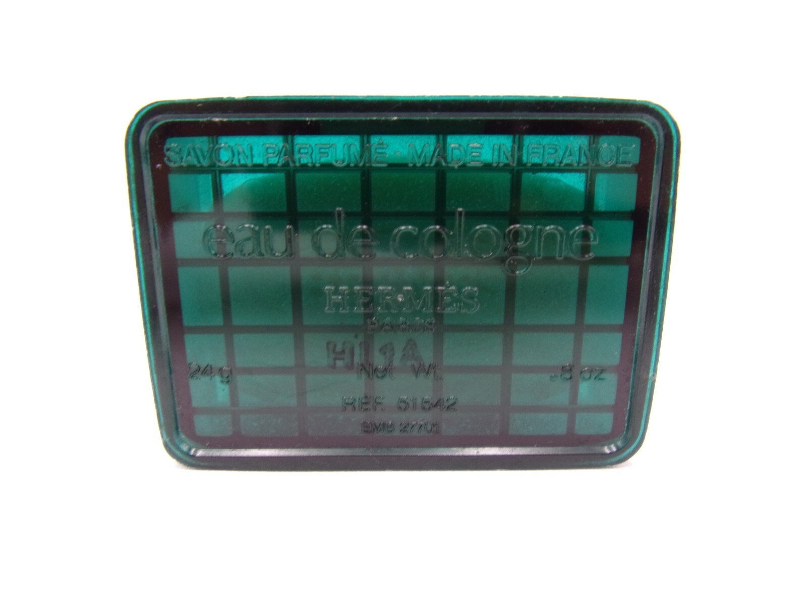 Hermes Paris Eau de Cologne Scented Soap Miniature 24 g 0.8 oz with Case Vintage