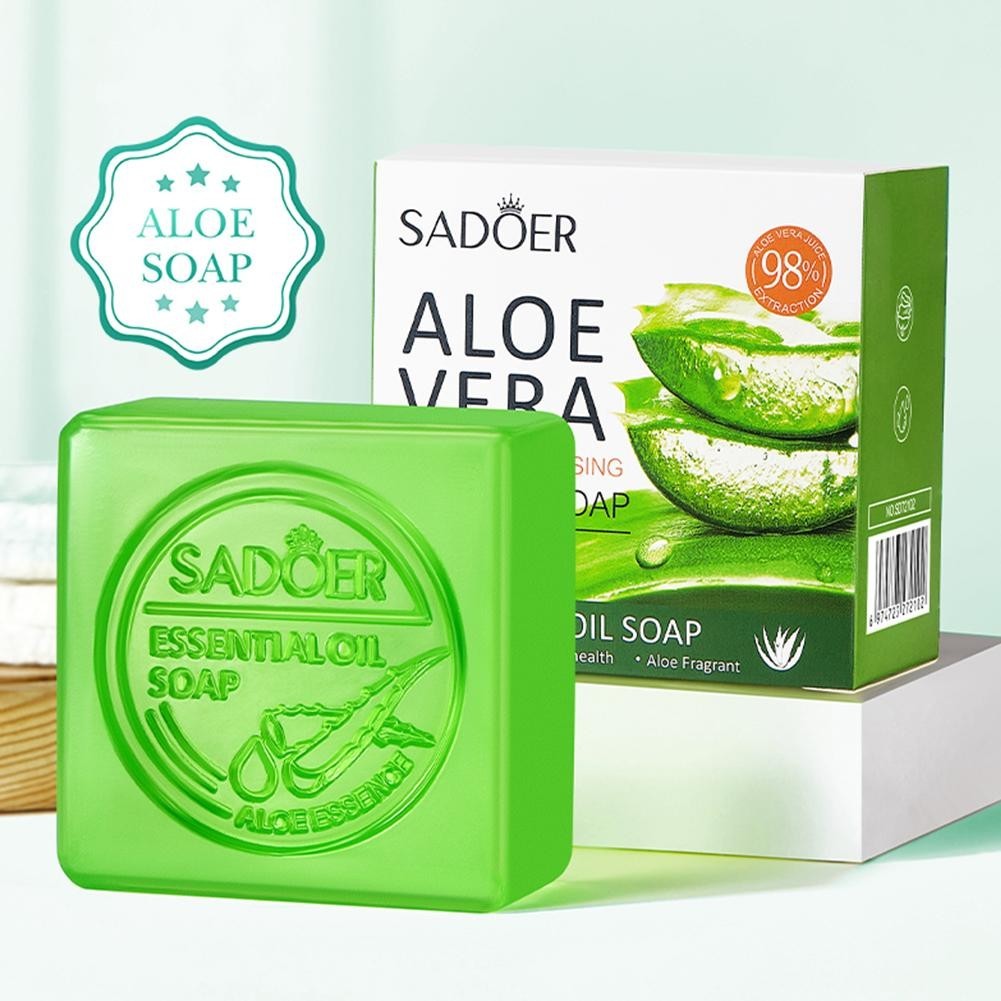 Premium Soap SADOER Natural Aloe Vera Smooth Cleansing 100g – Distillates Pla…