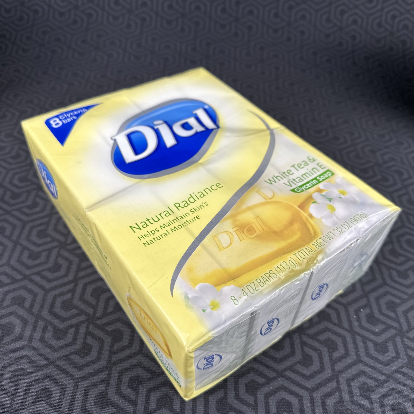 8 pack of 4 oz Dial Bar Soap White Tea and Vitamin E Glycerin New Sealed