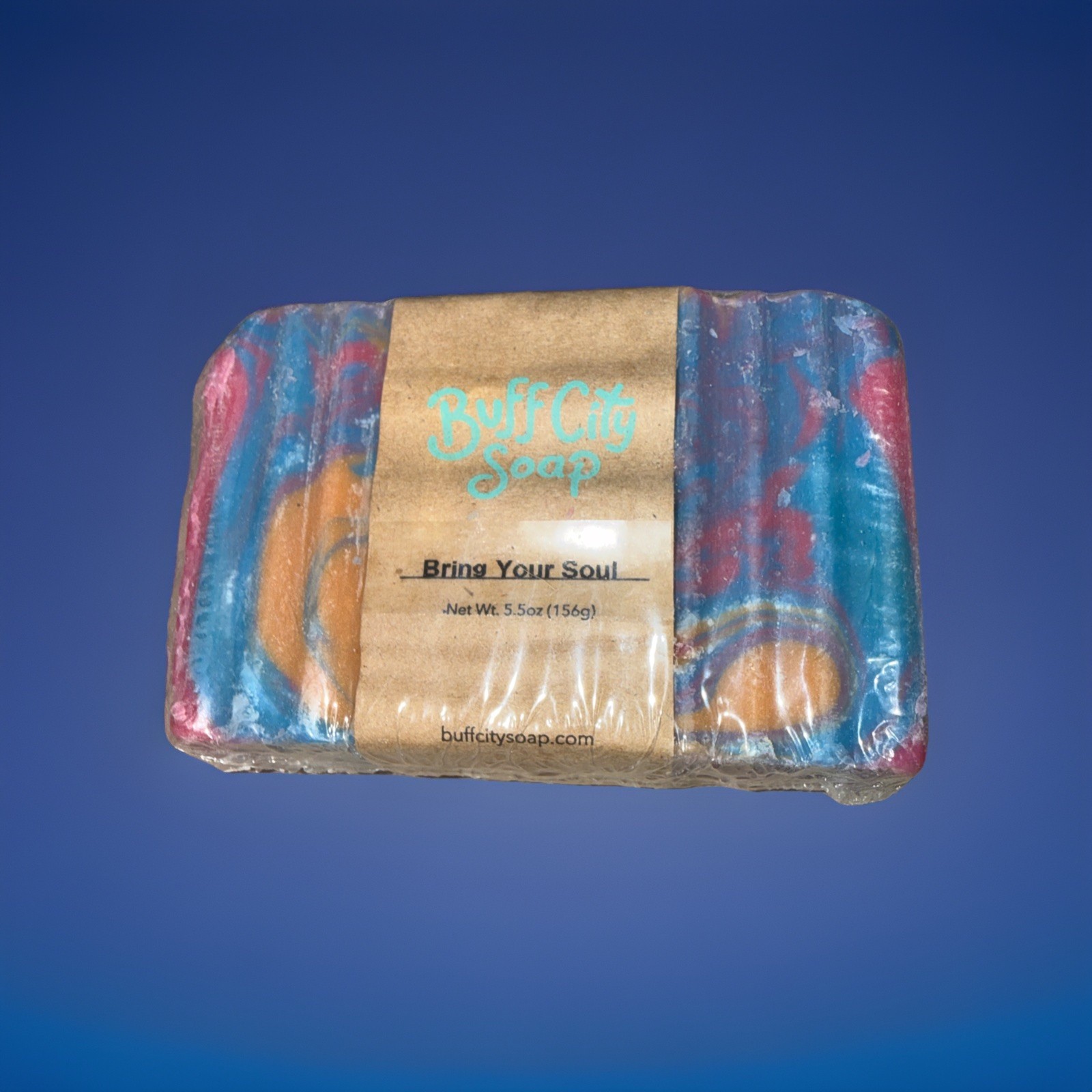 Buff City Soap “Bring Your Soul” 5.5 Oz Bar Of Soap! New Sealed!