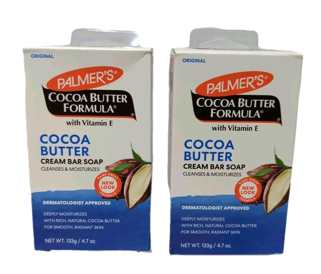 Palmer’s Bar Soap Cocoa Butter Formula Cream Daily Skin Therapy 2 Pack 4.7 oz ea