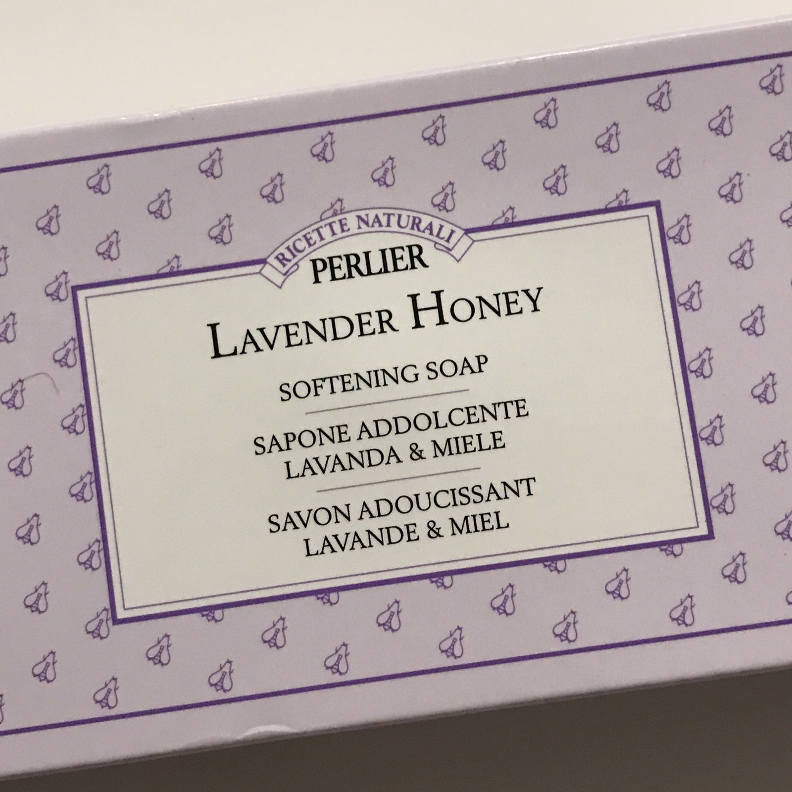 Perlier Lavender Honey Softening Soap – 3 X 4.4 Oz Sealed Bars Gift Set NIB