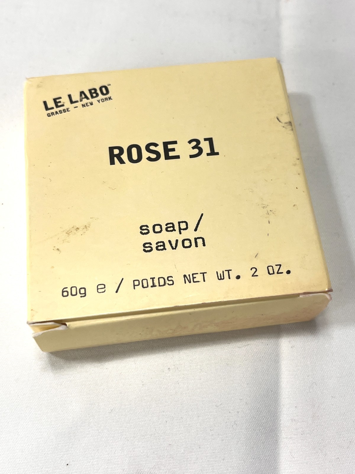 NIB ~ Le Labo ROSE 31 Body Soap Bar 2oz 60g Moisturizing Soap Fragrance