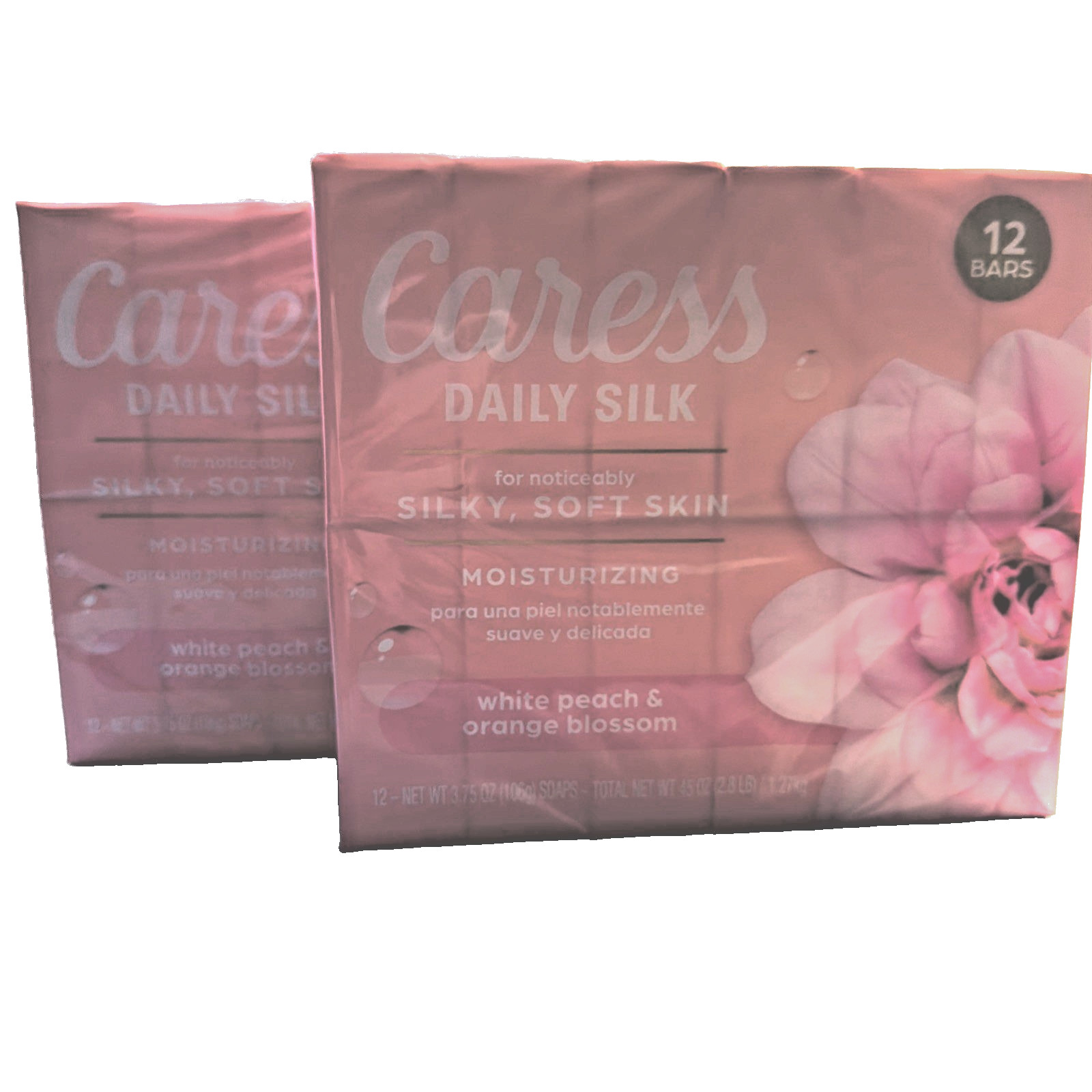 24 Caress Daily Silk White Peach & Orange Blossom CloveOil 3.75 Each Bar Clove