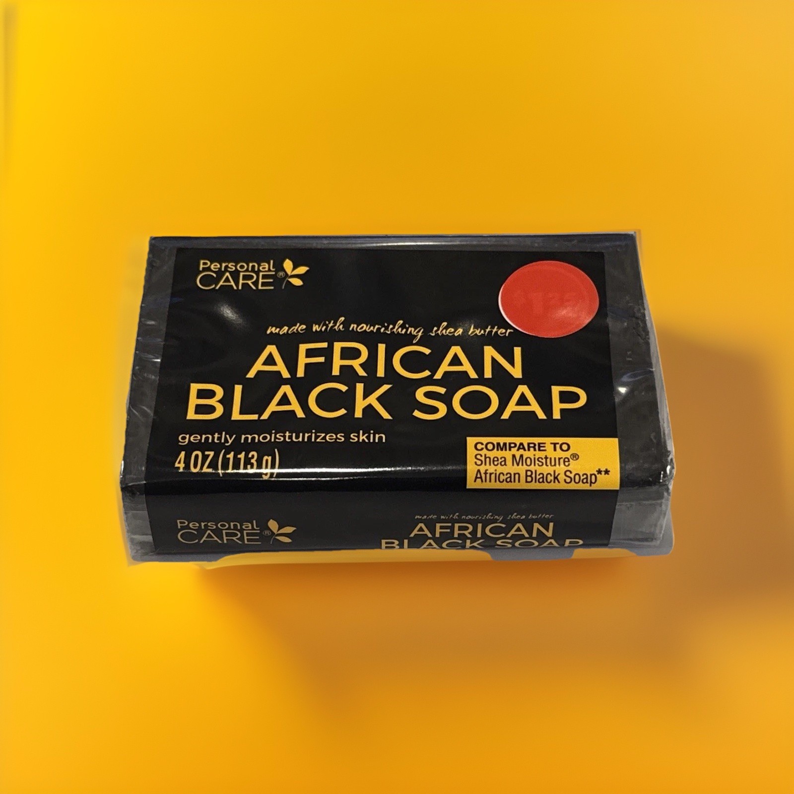 Personal Care AFRICAN BLACK SOAP Shea Butter & Skin Moisturizing, 4 Oz