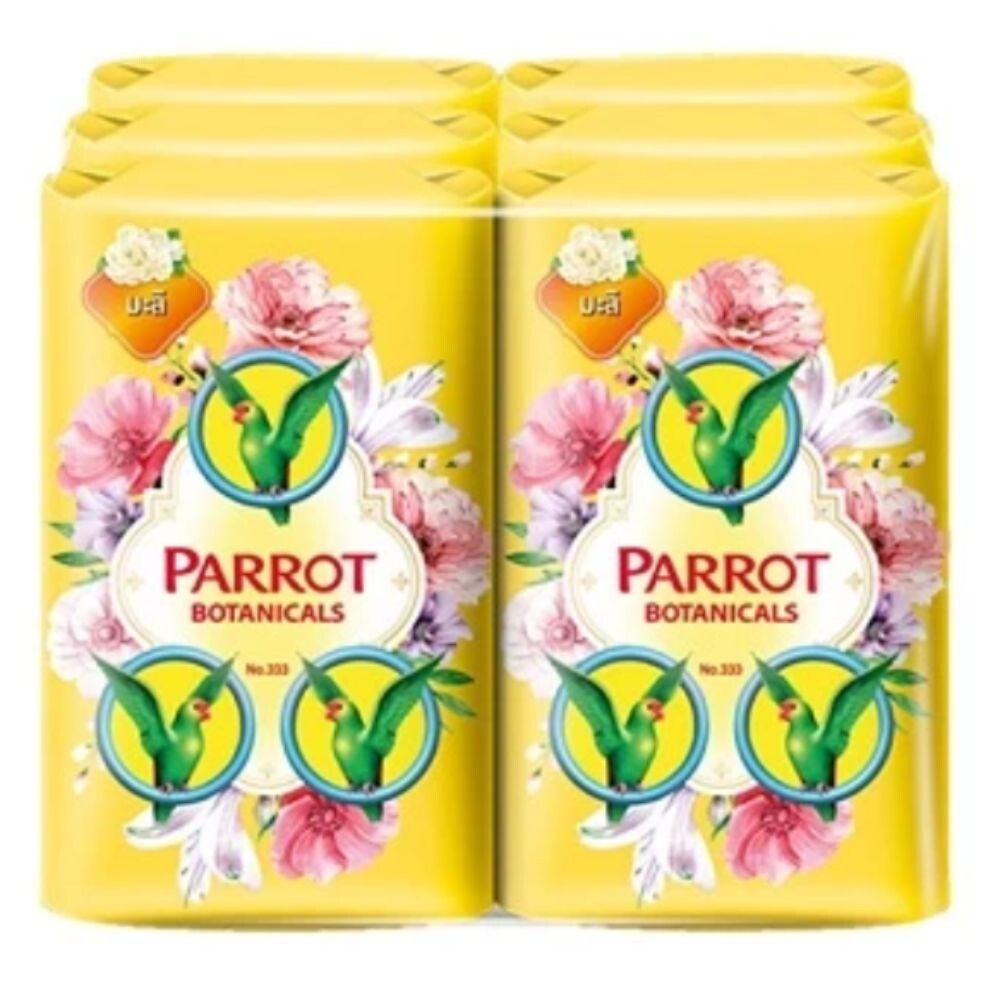 Thai Herbal Soap Parrot Botanical Bar Bath Body Skin 55g X 5 colors /5pcs /Set
