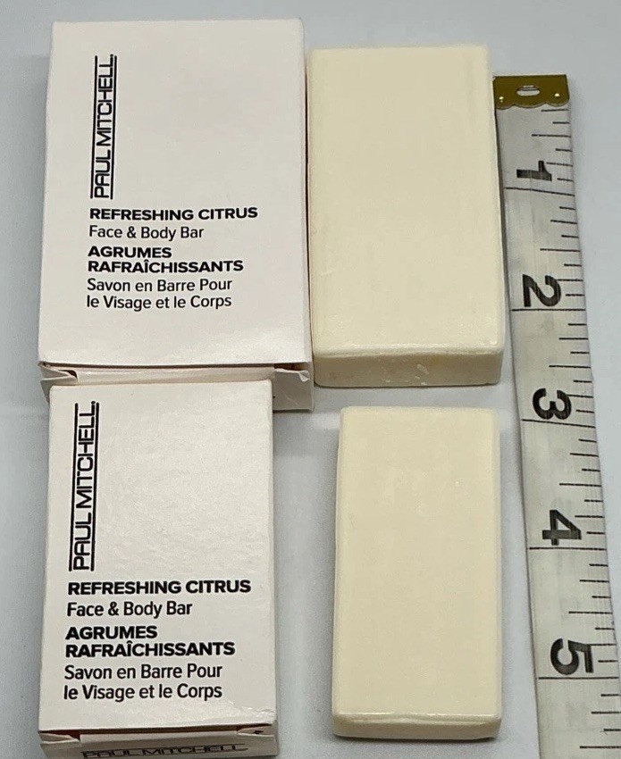 14 Pack ~ PAUL Mitchell Refreshing Citrus Face & Body Bar Soap .72oz and 1.26 oz
