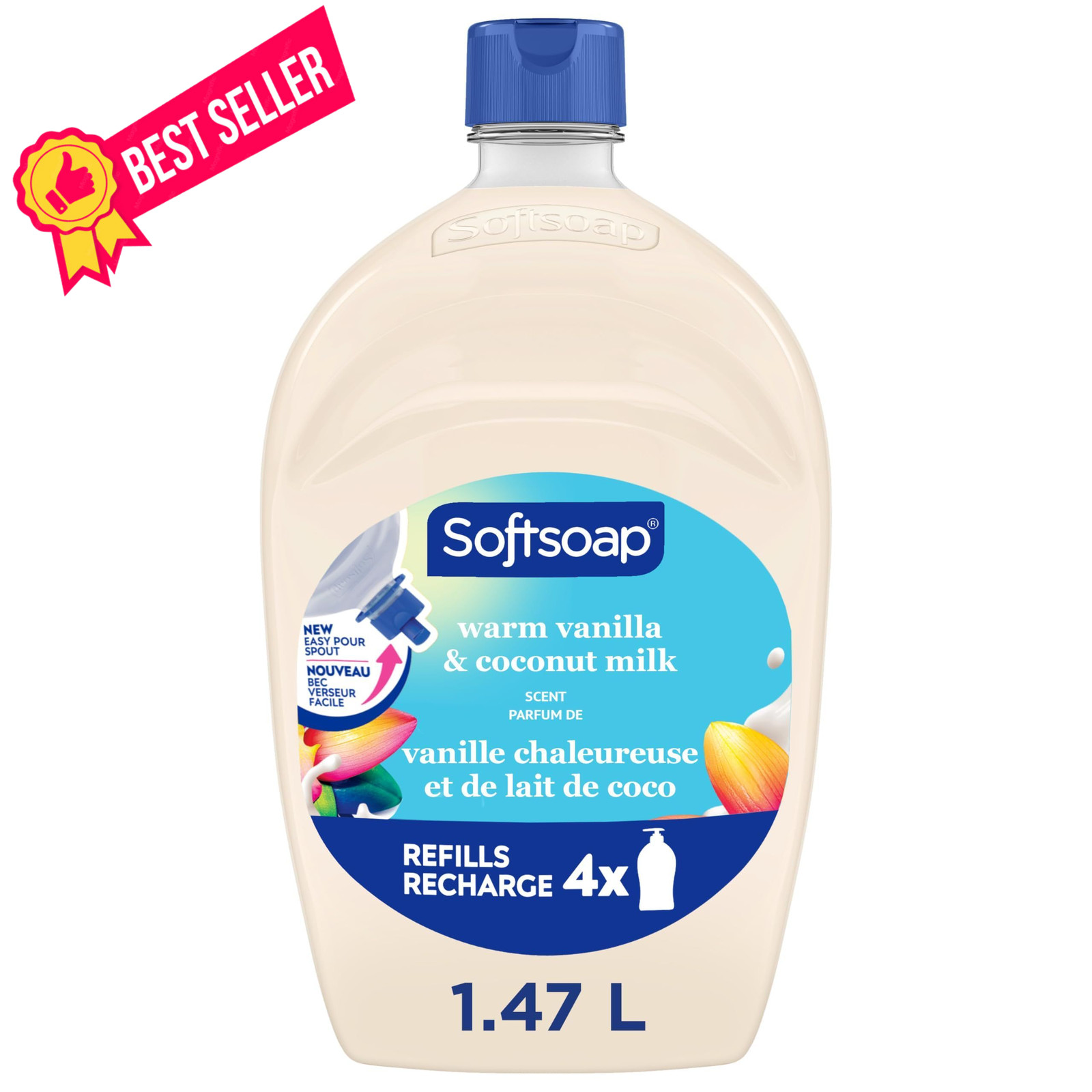 Softsoap Moisturizing Liquid Hand Soap, Warm 50 Fl Oz (Pack of 1), Clear