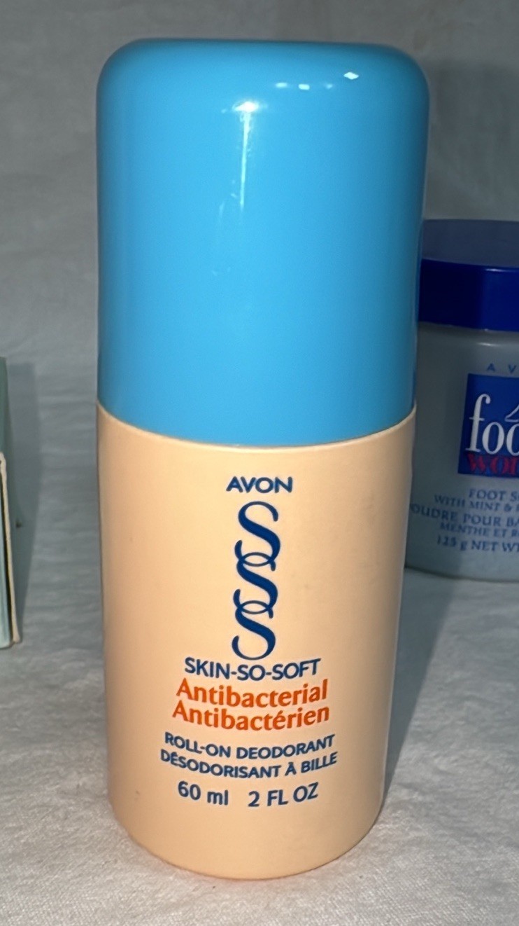 Vintage Avon Skin-So-Soft Lot Soap, Deodorant & Foot Soak, Ivy Block NEW