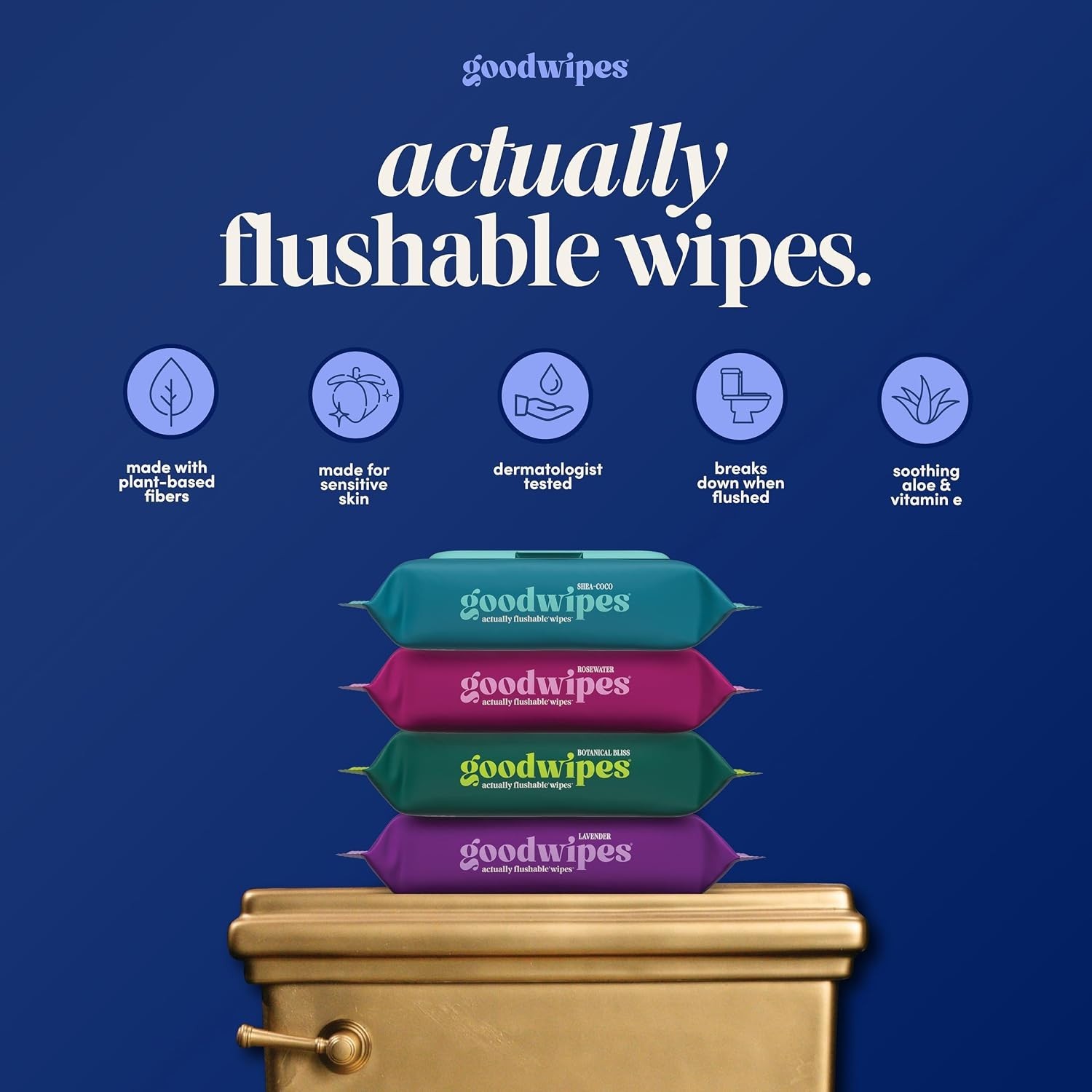 Flushable Wipes Bulk Pack Cedar Adult Toilet Wipes 418 Count 8 Packs