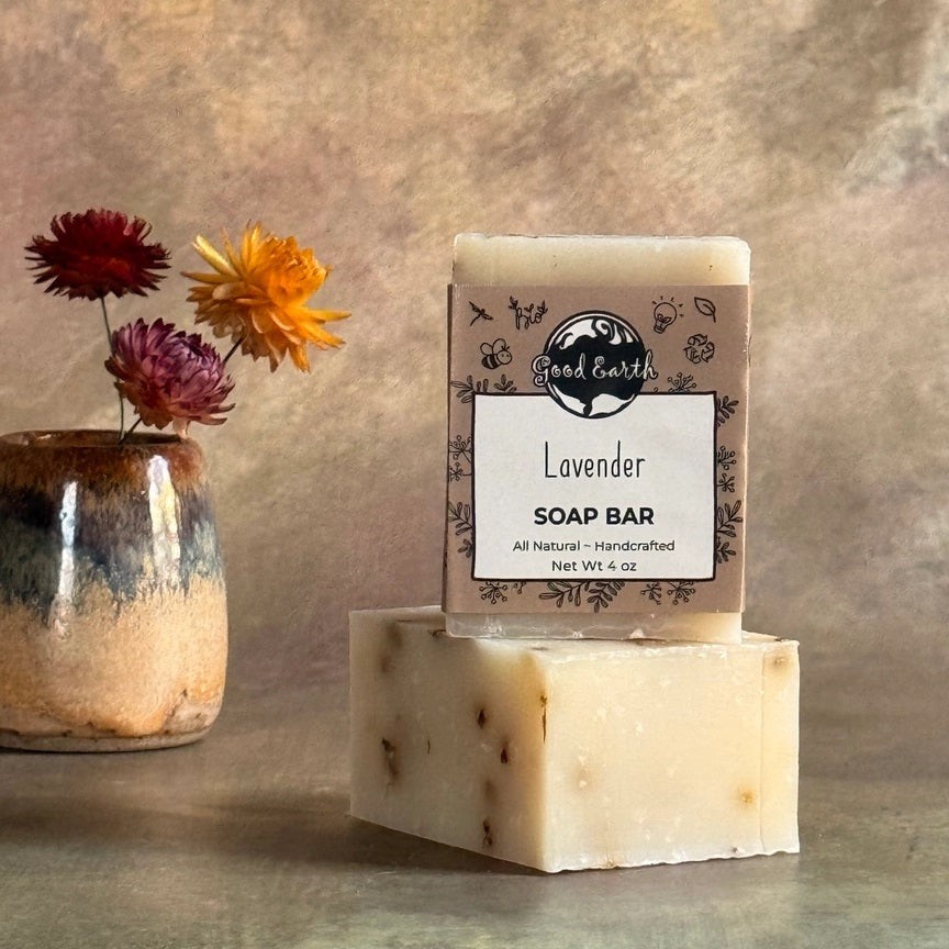 Lavender Soap Bar By Good Earth Soap Co. Natural Ingredients Made In The USA