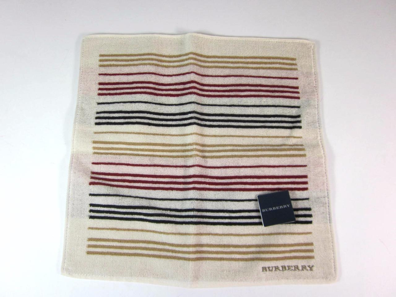 BURBERRY: Beige & “Burberry” Logo, Facial Travel Cloth $175 MINT!!