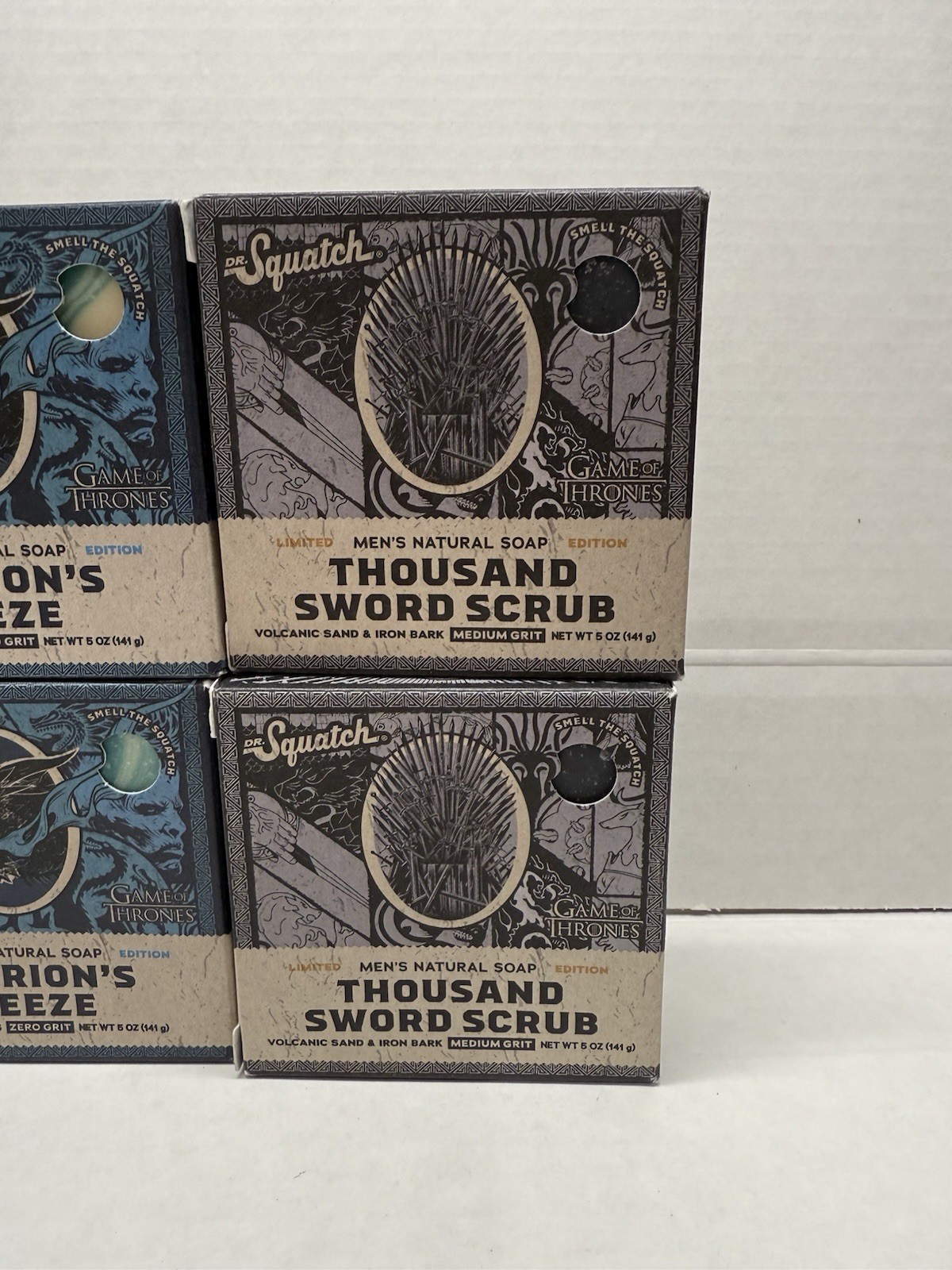 7 pcs. Dr Squatch Soap Thousand Sword Scrub – Game of Thrones – Limited Edition