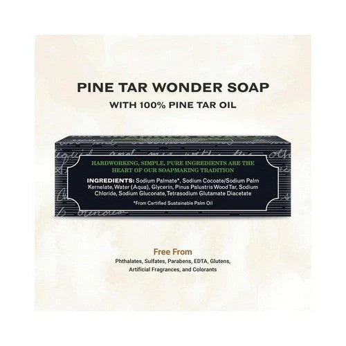 Pine Tar Soap Bath Size 4.25 Oz By Grandpa’s Brands Company