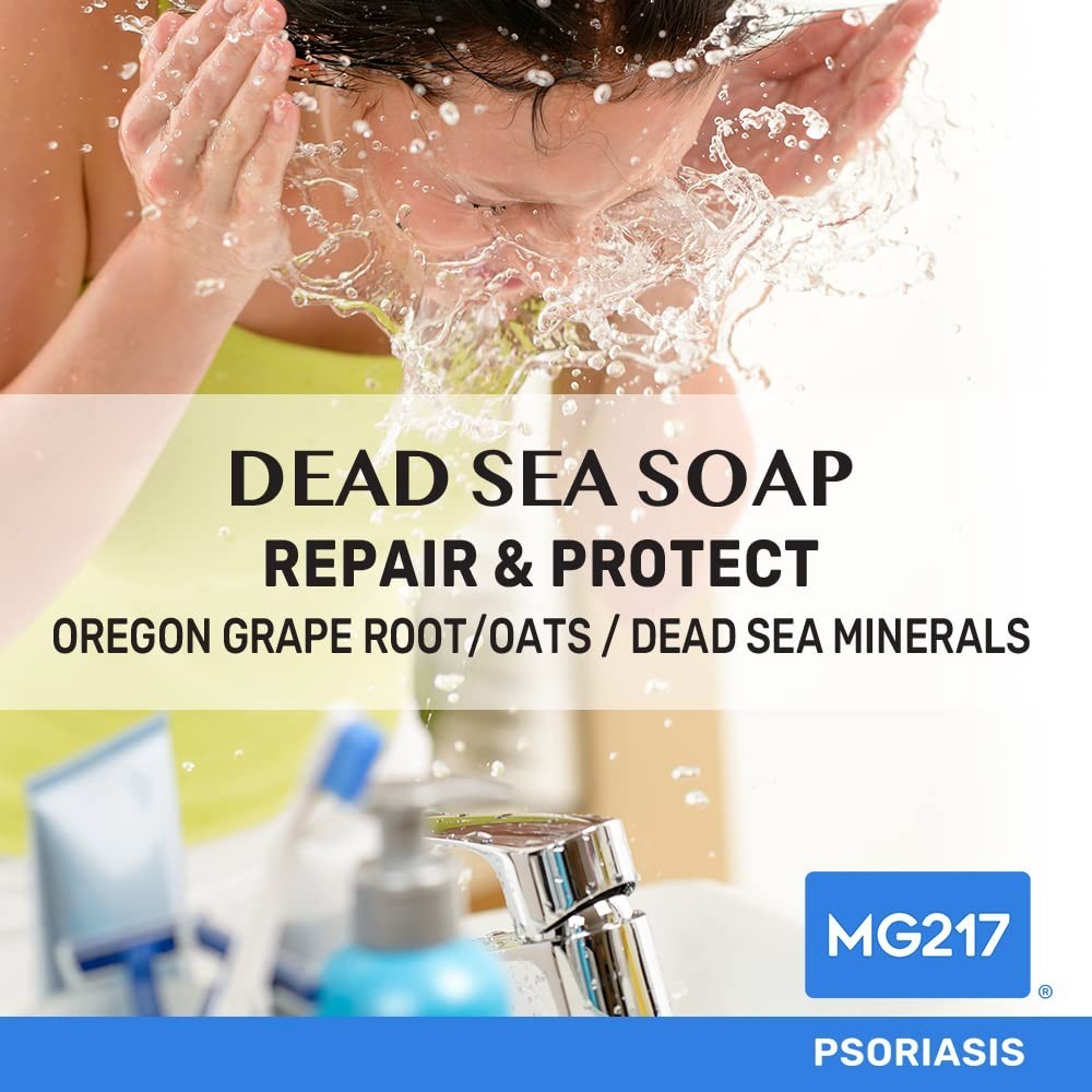 Psoriasis Dead Sea Exfoliating Bar Soap – 5oz with Dead Sea Salt & Oatmeal