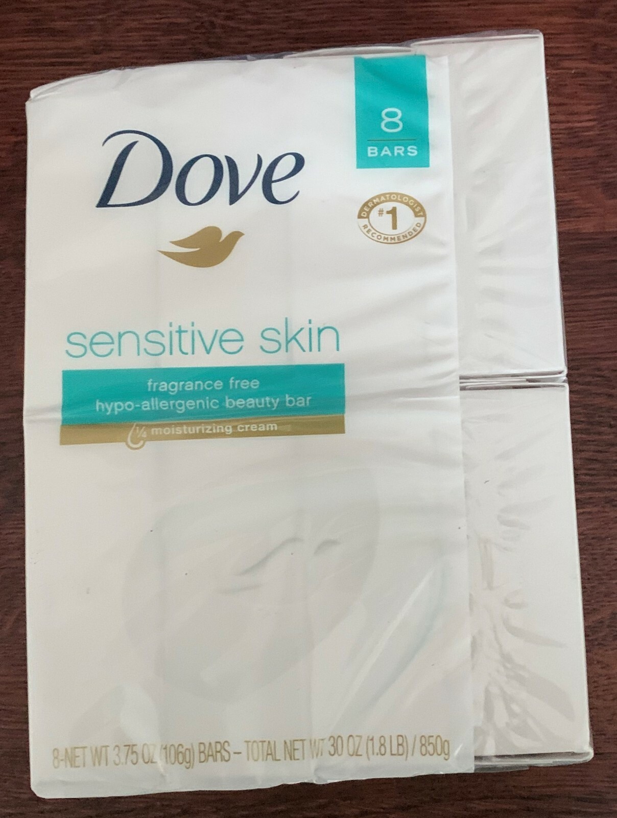 Dove Moisturizing Beauty Bar Sensitive Skin – 3.75 oz x 8 pack