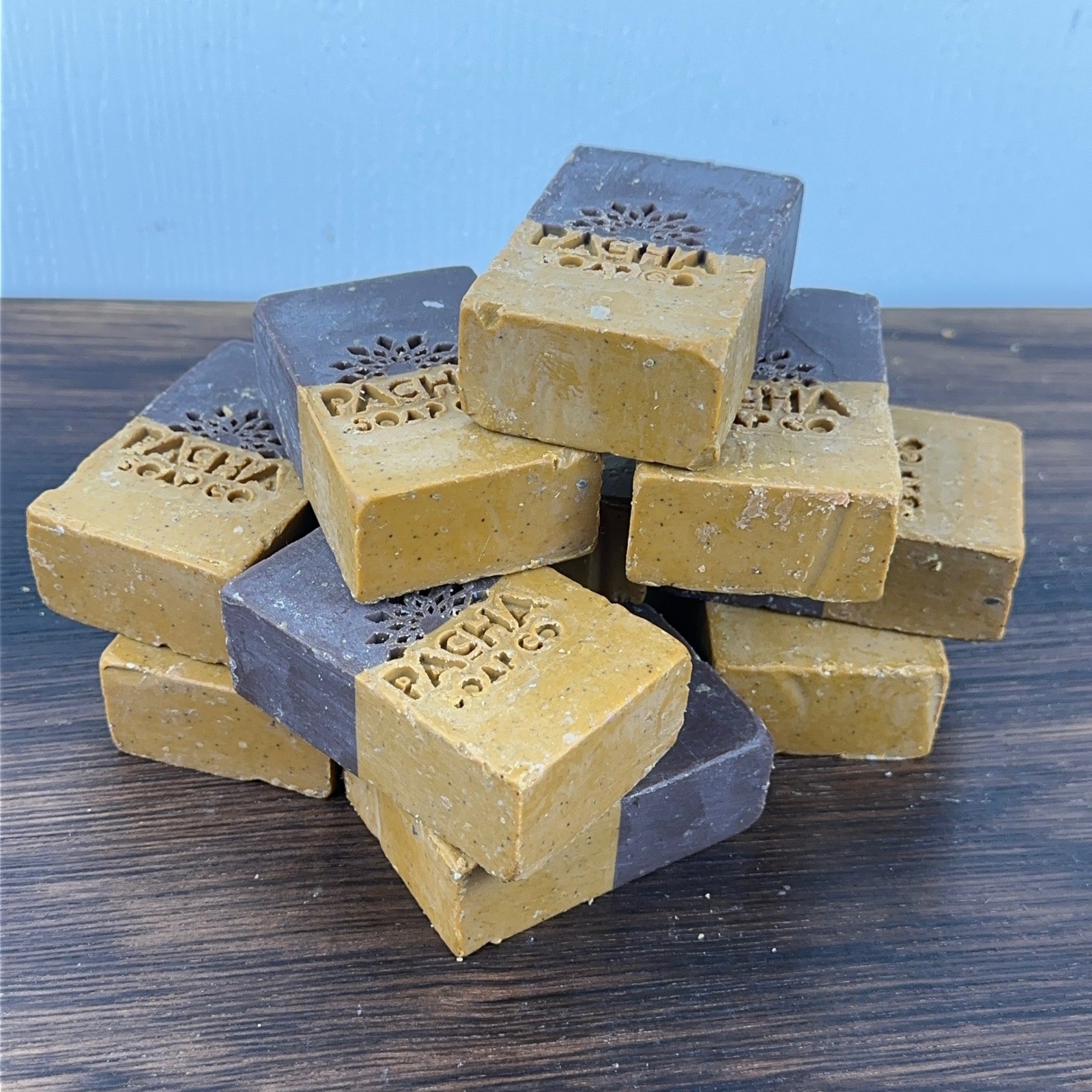 Pacha Soap Co Handcrafted Bar Soap Lot of 11 Two Tone Natural Plant Based 42oz