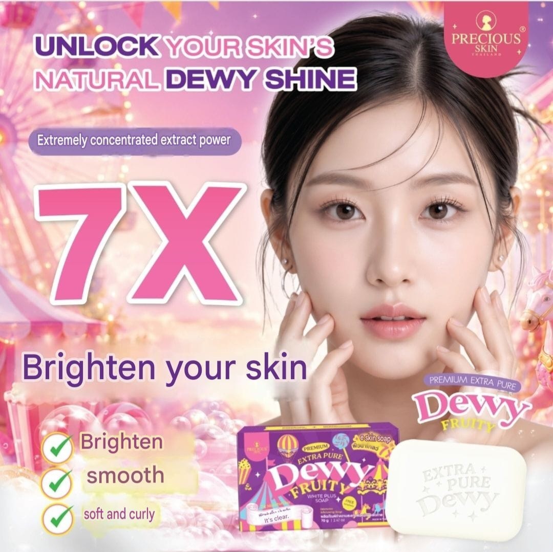 Precious Skin Premium Extra Pure Dewy Fruity White Plus Face&Body Soap 70g👌1pc