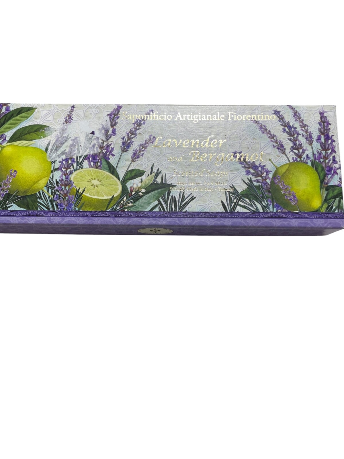 SAPONIFICIO ARTIGIANALE FIORENTINO Soap Lavender Bergamot 4.40 oz New Sealed