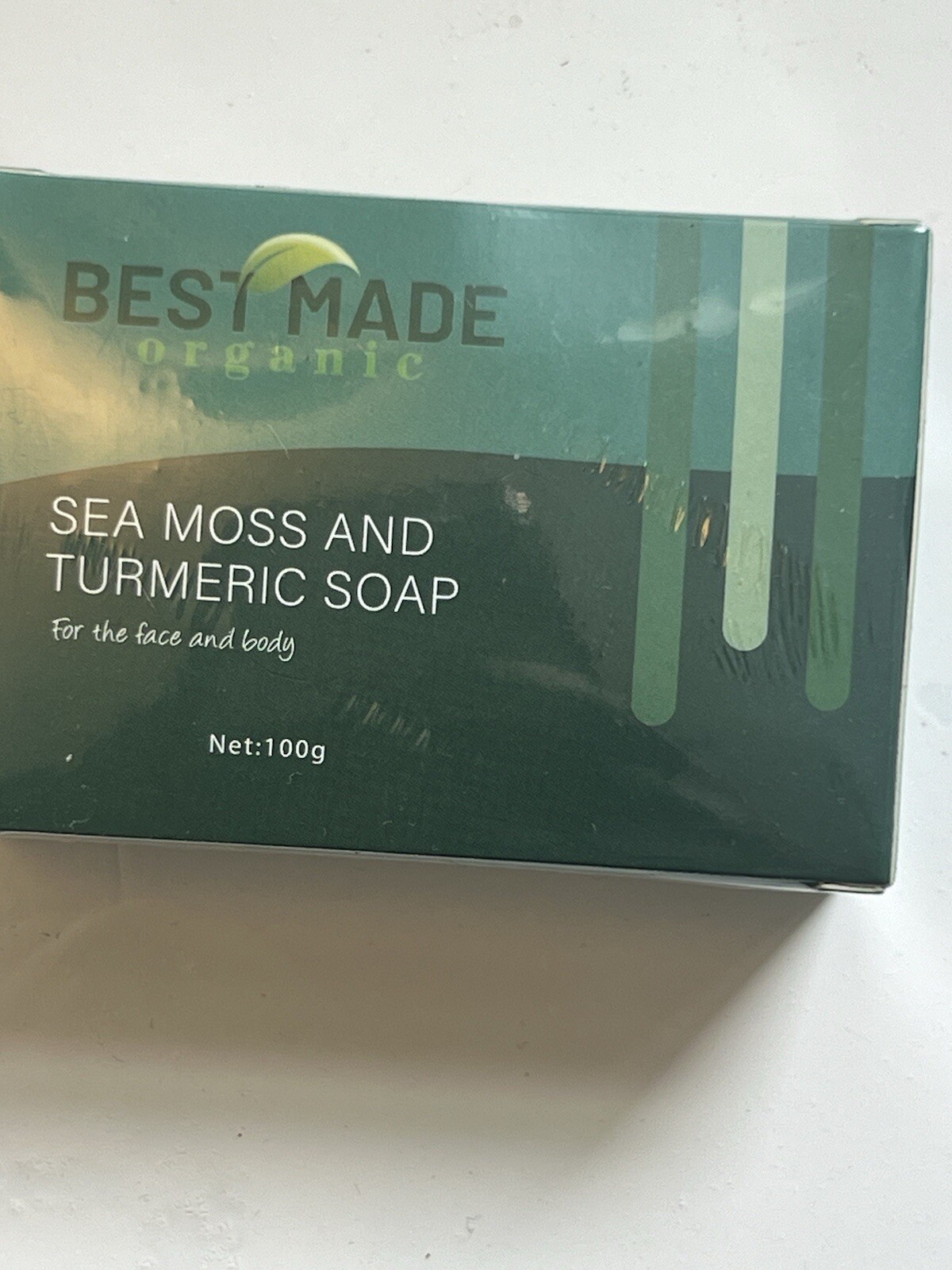 Organic Sea Moss & Turmeric Soap Bar 4.5oz Vegan, Non-GMO, Glow”