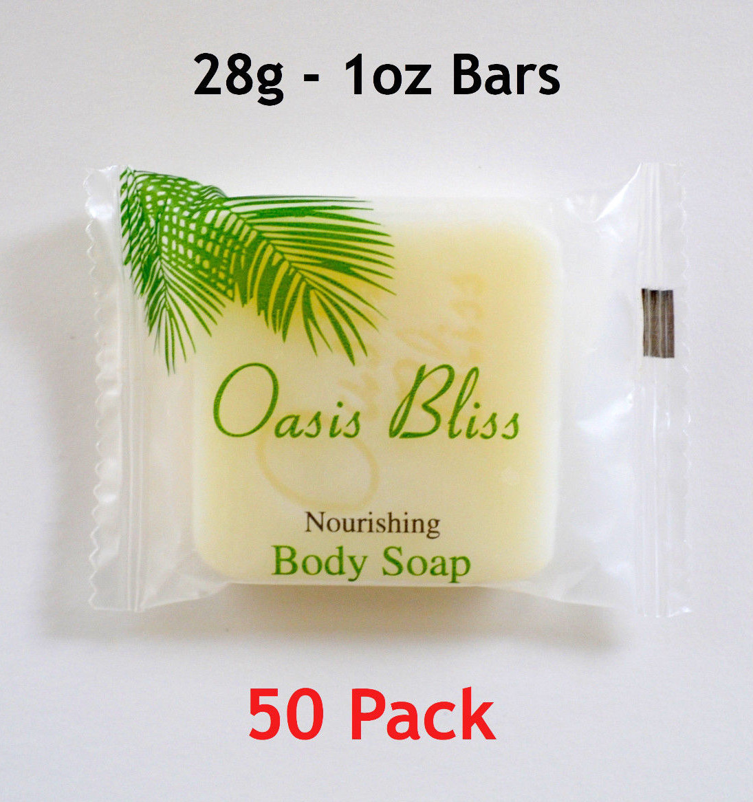 50 Pieces Bulk Hotel Bath Soap – 1oz/28g Travel Size Bar Soaps