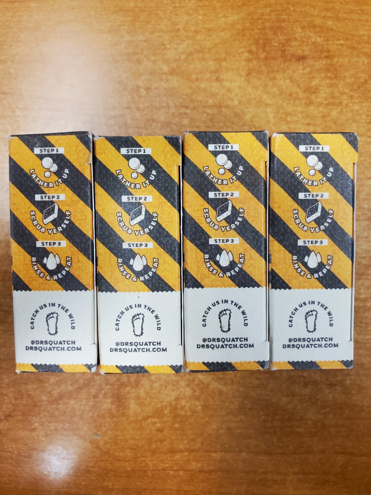 4 Bars: Dr. Squatch Bar Soap Harry Potter *HUFFLEPUFF* Med. Grit (2904)