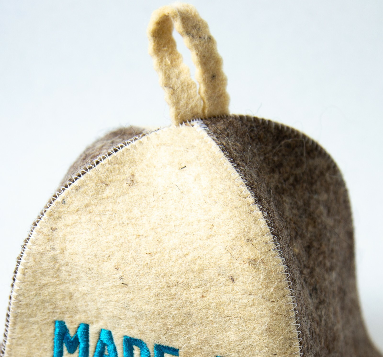 Sauna hat for ukrainian men women Made in Ukraine Blue Yellow Banya Wool felt