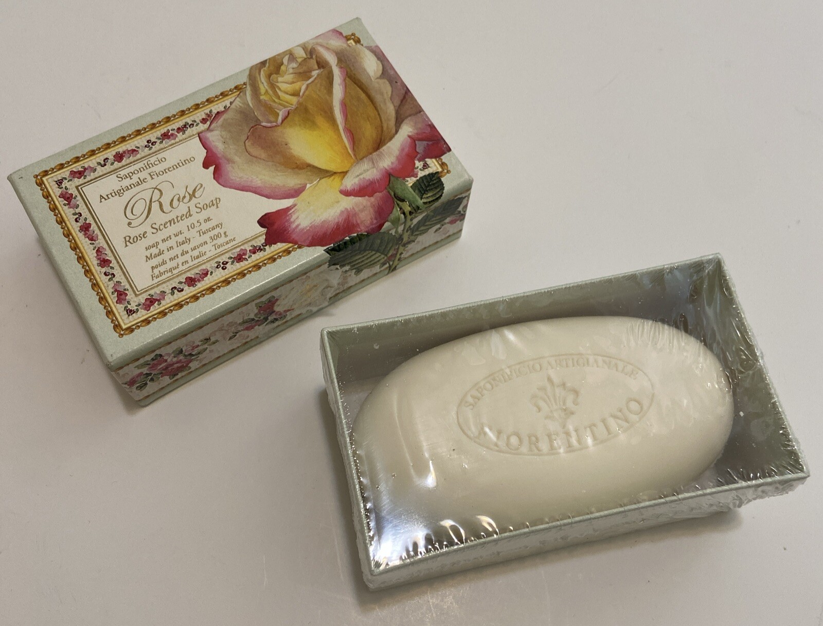 New SAPONIFICIO ARTIGIANALE FIORENTINO La Saponeria Firenze Rose Scented Soap