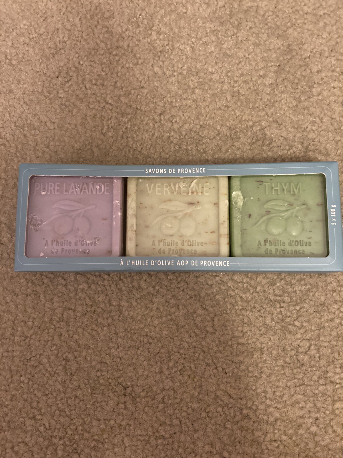 Parisienne Marketplace ESPIRIT PROVENCE French Soap- 3x 100 gr / 3x 3.52oz NEW