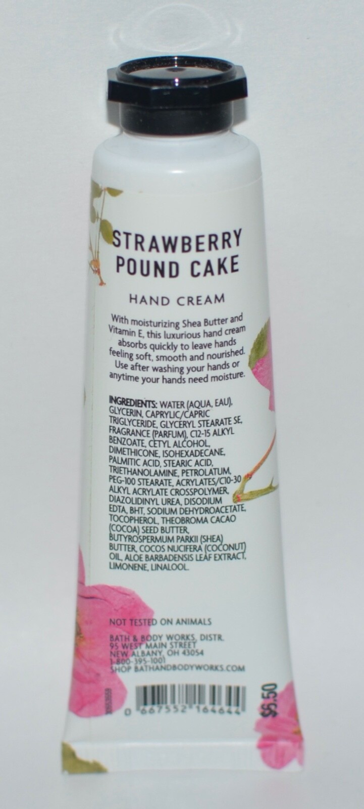 1 BATH BODY WORKS STRAWBERRY POUND CAKE HAND CREAM LOTION SHEA BUTTER 1OZ TRAVEL