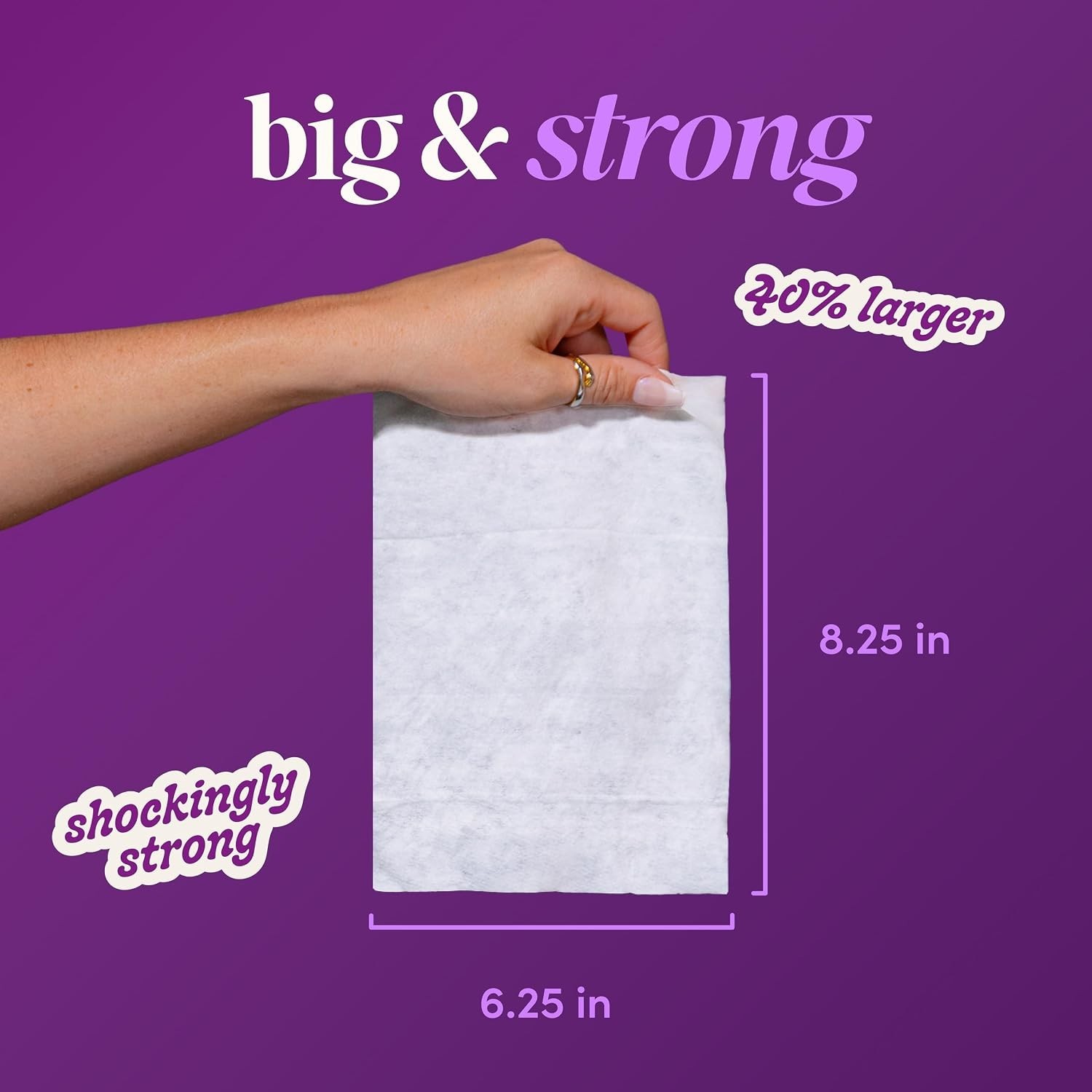 Travel-Friendly Lavender Wet Wipes – 418 Count, Extra Large