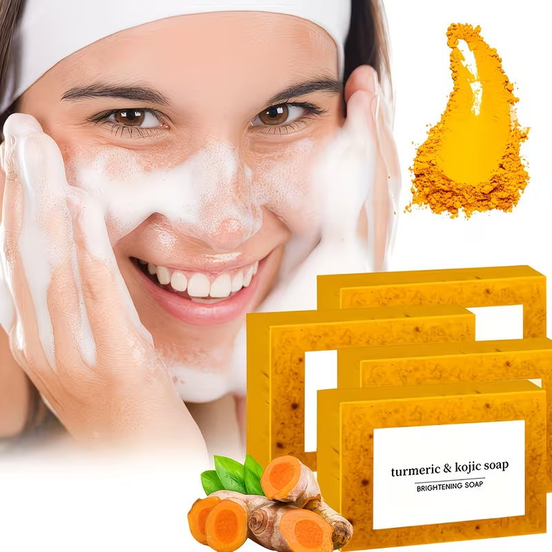 16 pcs Natural Ginger And Lemon Scented Recognized Soaps, Turmeric