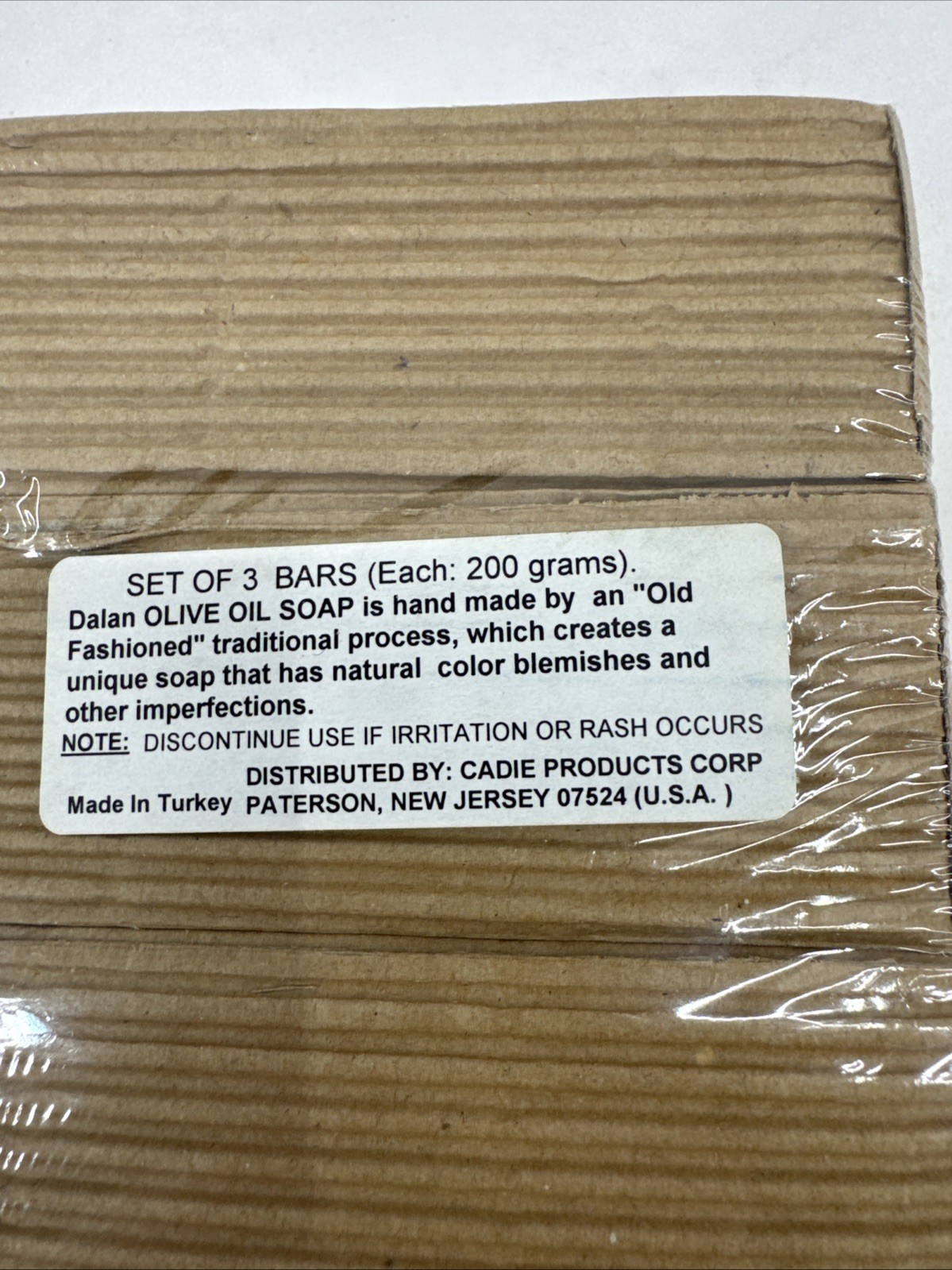 Dalan Antique Olive Oil Bar Soap 100% Natural 200 gr (3- Pack) NIB