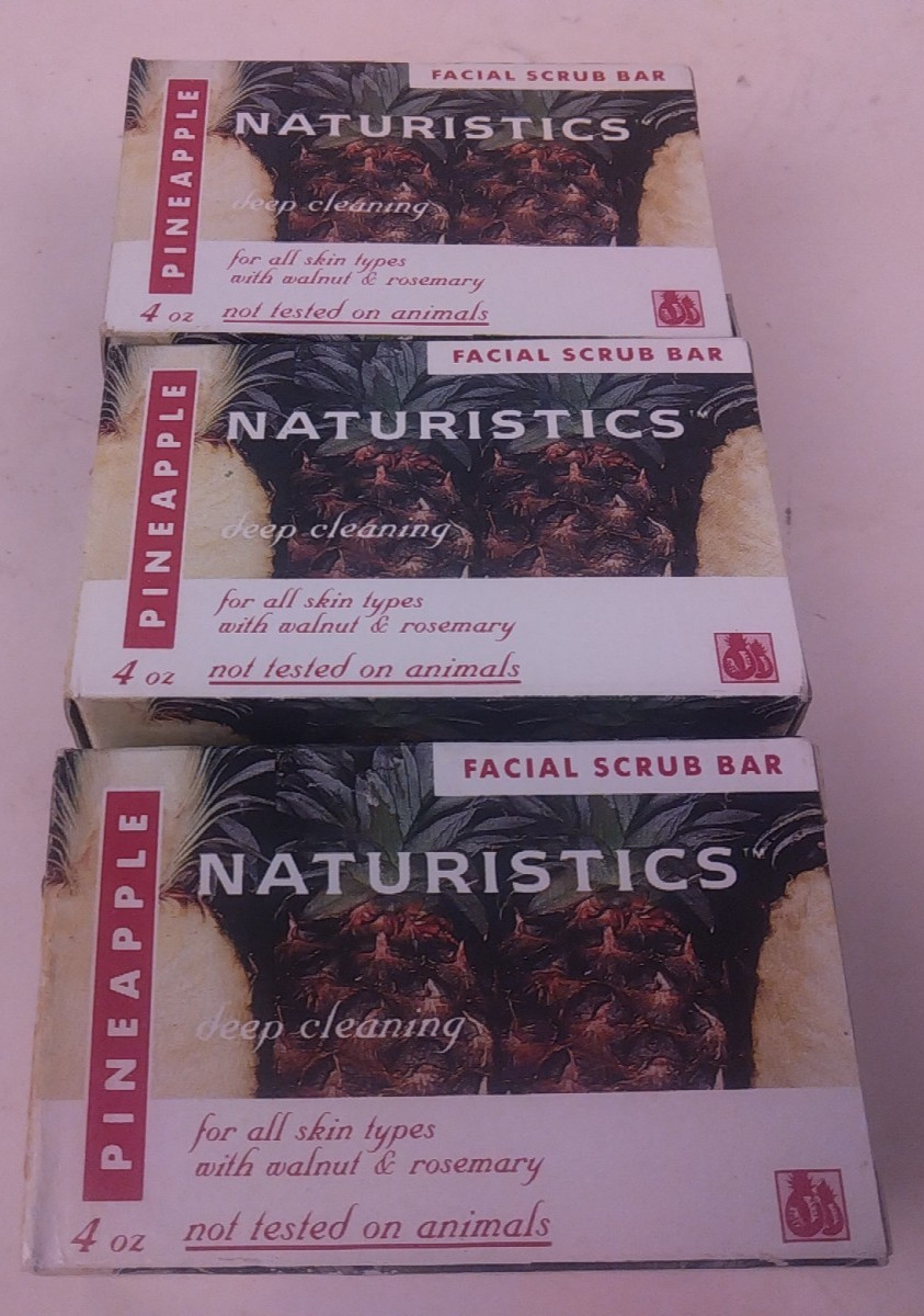 Naturistics Facial Soap/Facial Scrub Bars – New (Lot Of 7) -Discontinued Product