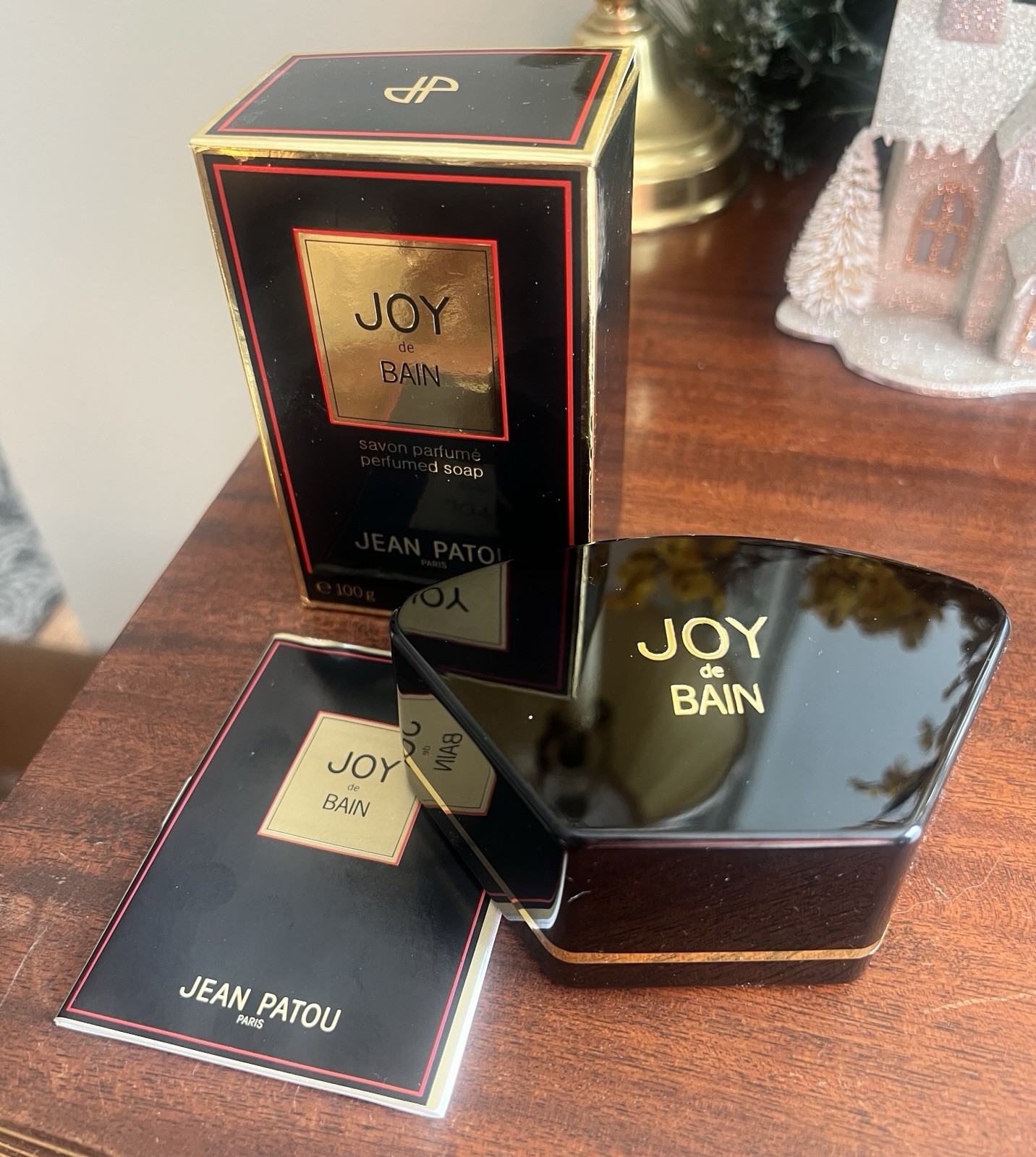 JEAN PATOU JOY DE BAIN 100G PERFUMED SOAP NEW WITH BOX 3.5 OZ Sealed Vintage