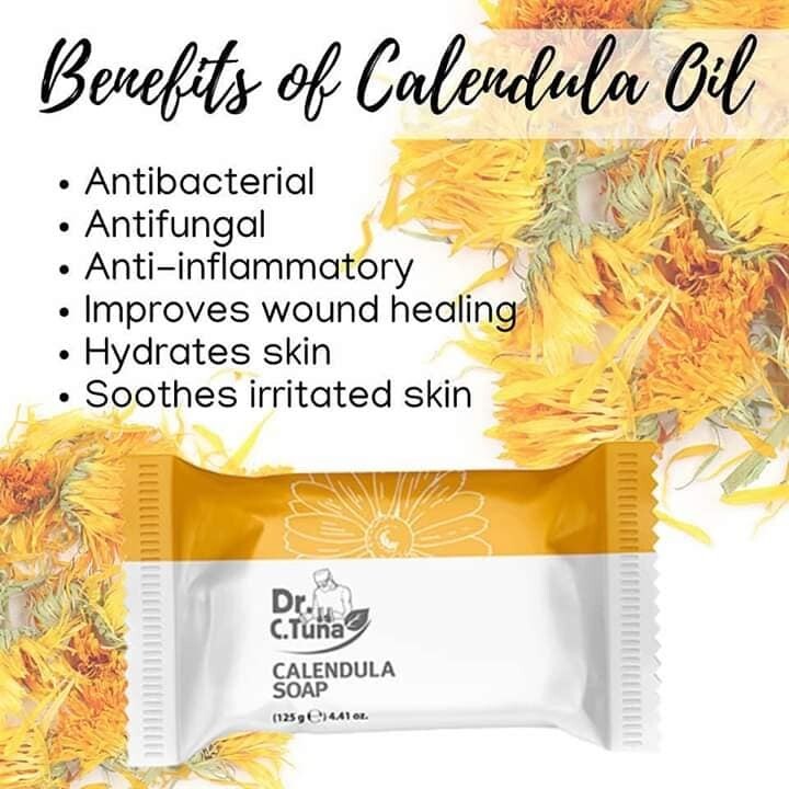 JABON DE CALENDULA Soap 100% ACNE, QUEMADURAS, DESINFLAMA, ULCERAS VARICOSAS