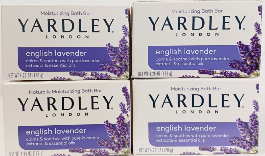 Yardley Moisturizing Bar with Lavender Extract/Essential Oil 4.25 oz Pack of 12