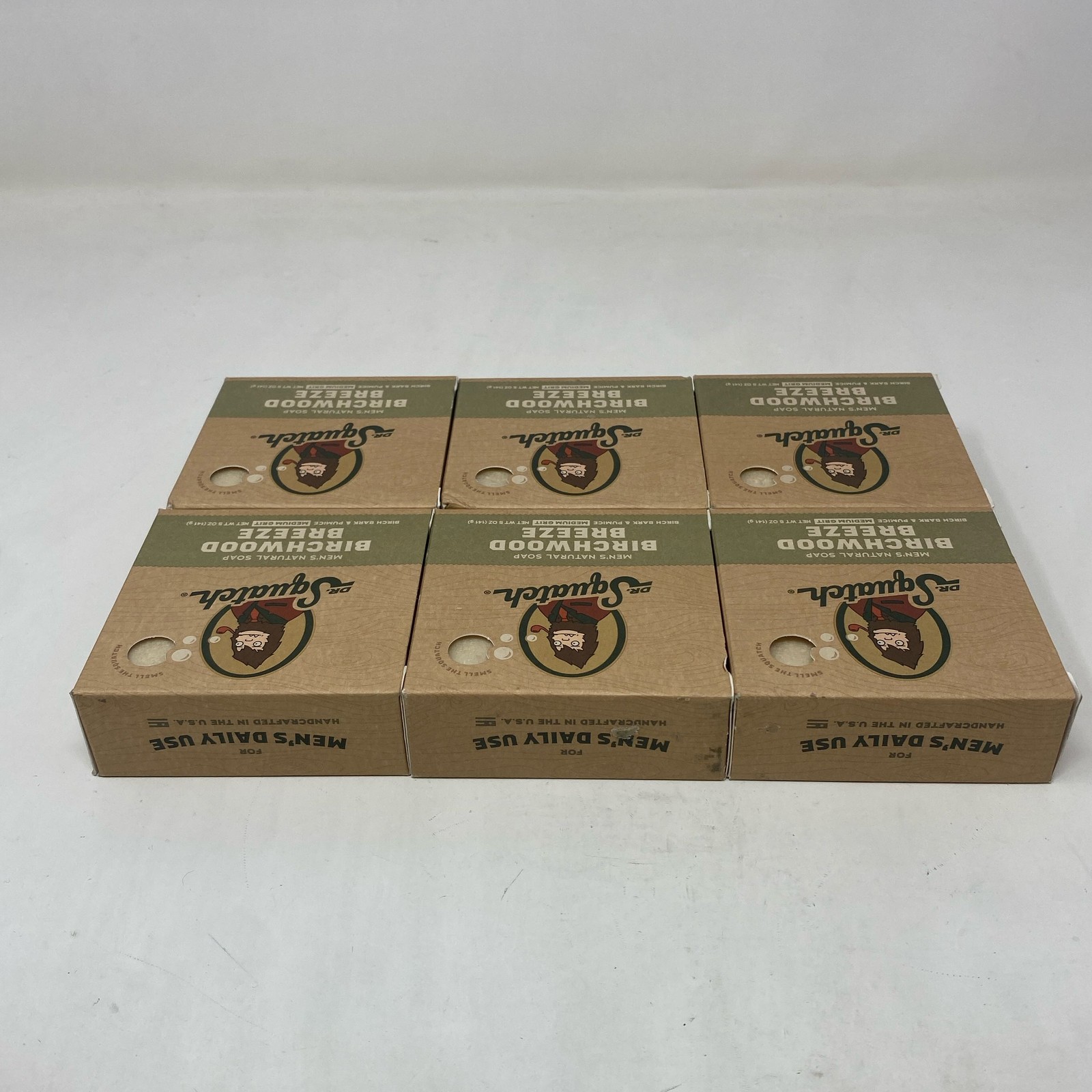 Dr. Squatch Birchwood Breeze Bar Soap 5oz (5-Pack) Medium Grit