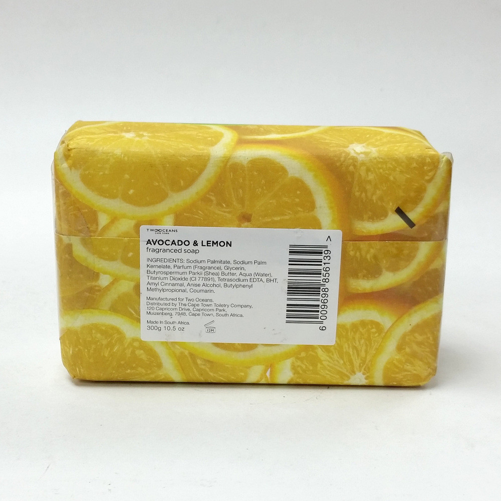 Two Oceans Avocado and Lemon Scented Soap Bar Made with Shea Butter 10.5 oz